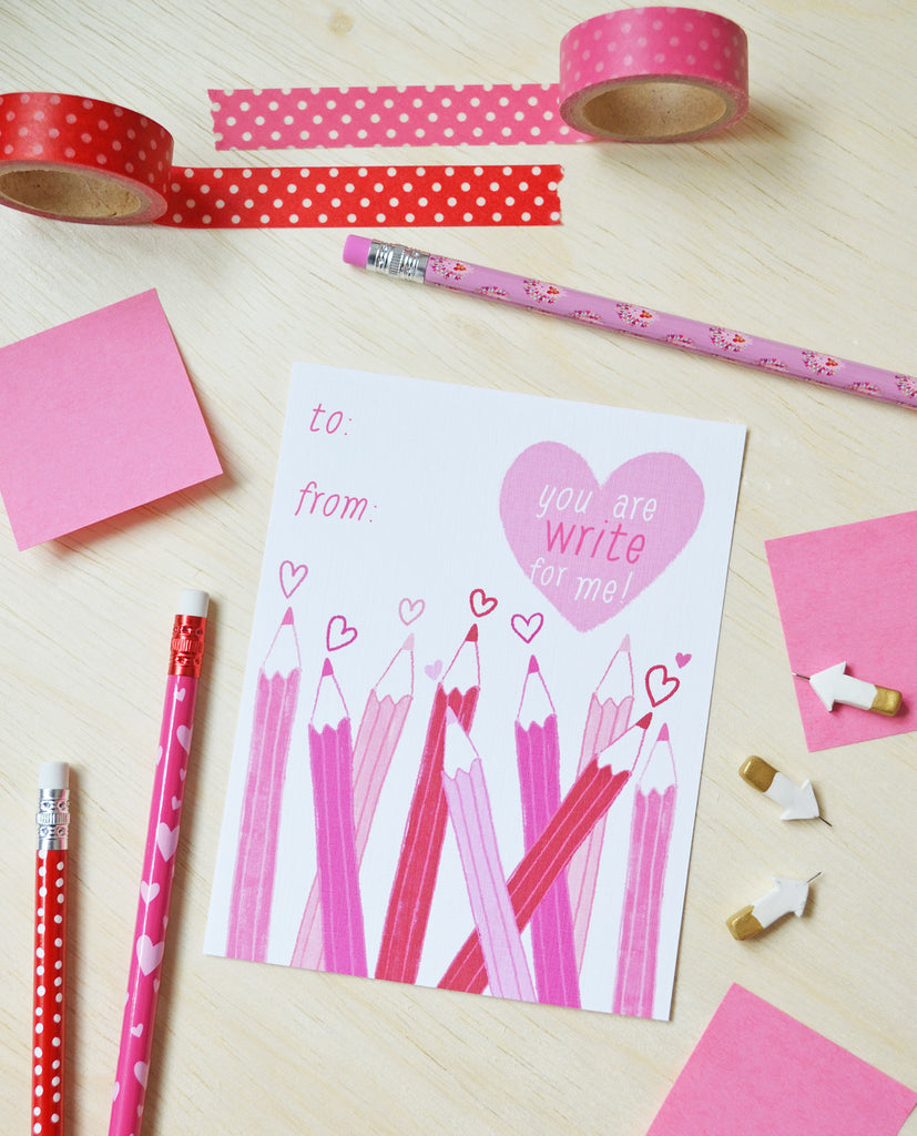 FREE Kid's Valentine's Day Printable - You are WRITE for me