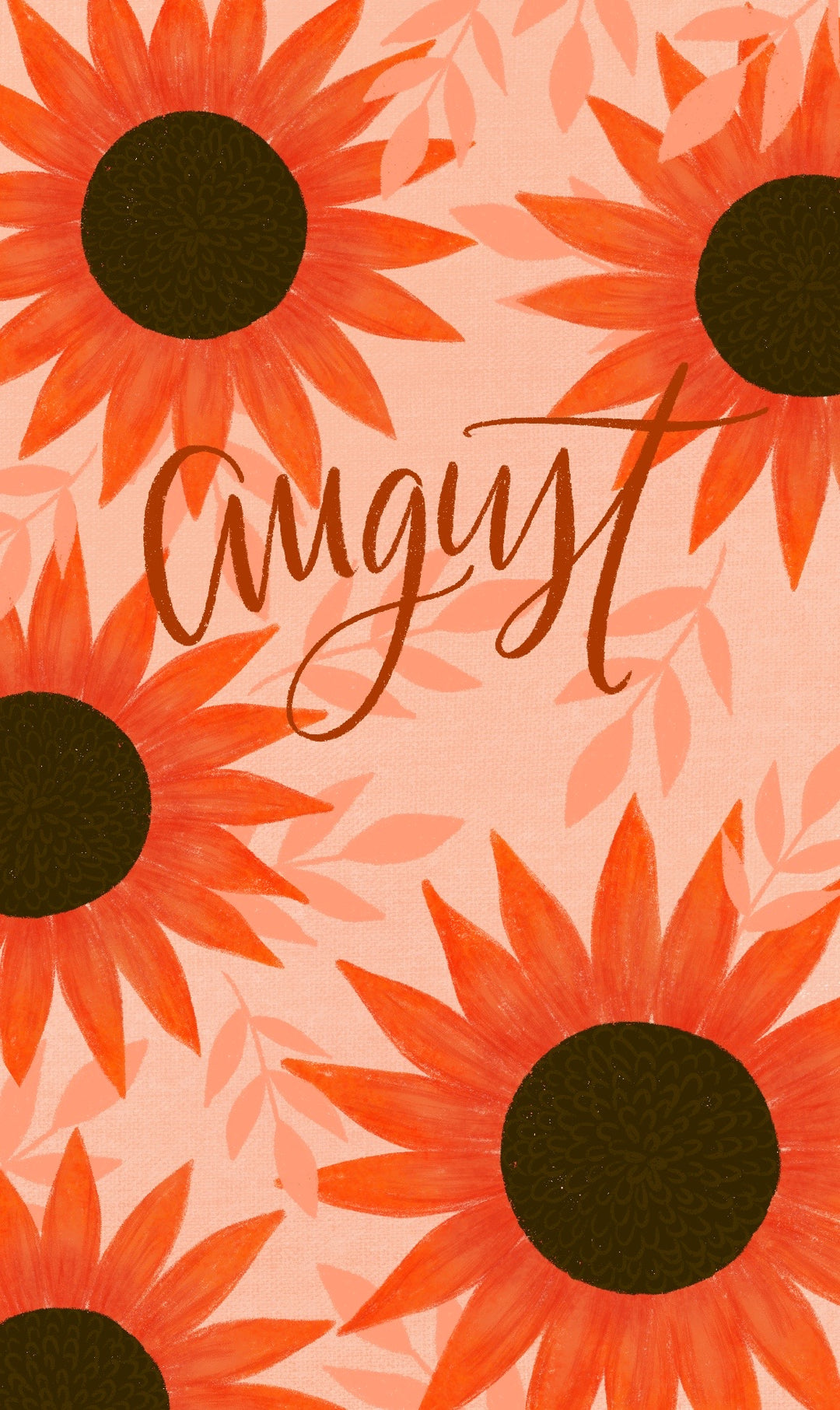FREE August background/wallpaper – Pen & Paint