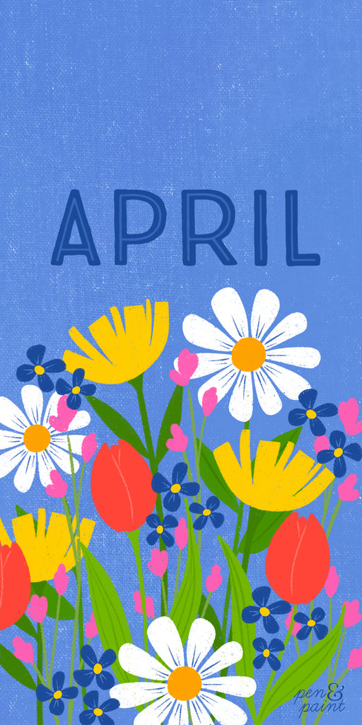 Free April Desktop & Phone Wallpaper
