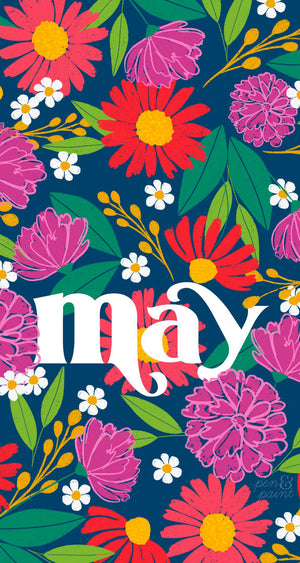 May Free Desktop Background – Pen & Paint